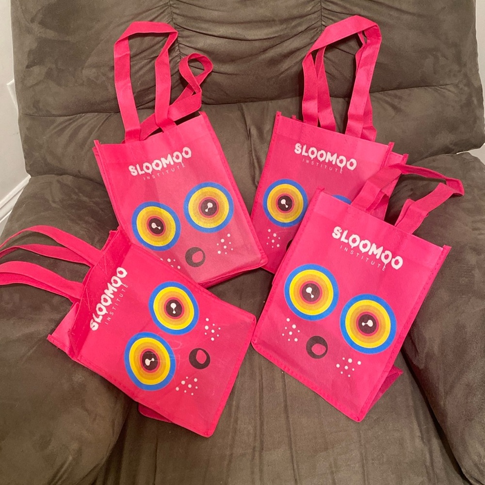 Set of 4 Sloomoo Institute gift bags